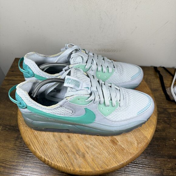 Nike Air Max Terrascape 90 Shoes Mens Size 12 Gray Teal Mesh